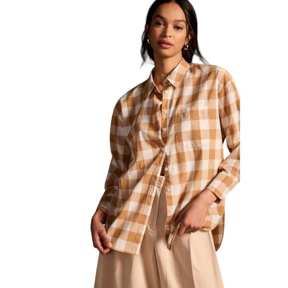 MAEVE Women's The Bennet Buttondown Shirt: Buffalo Check Edition Size XSP - Picture 1 of 9